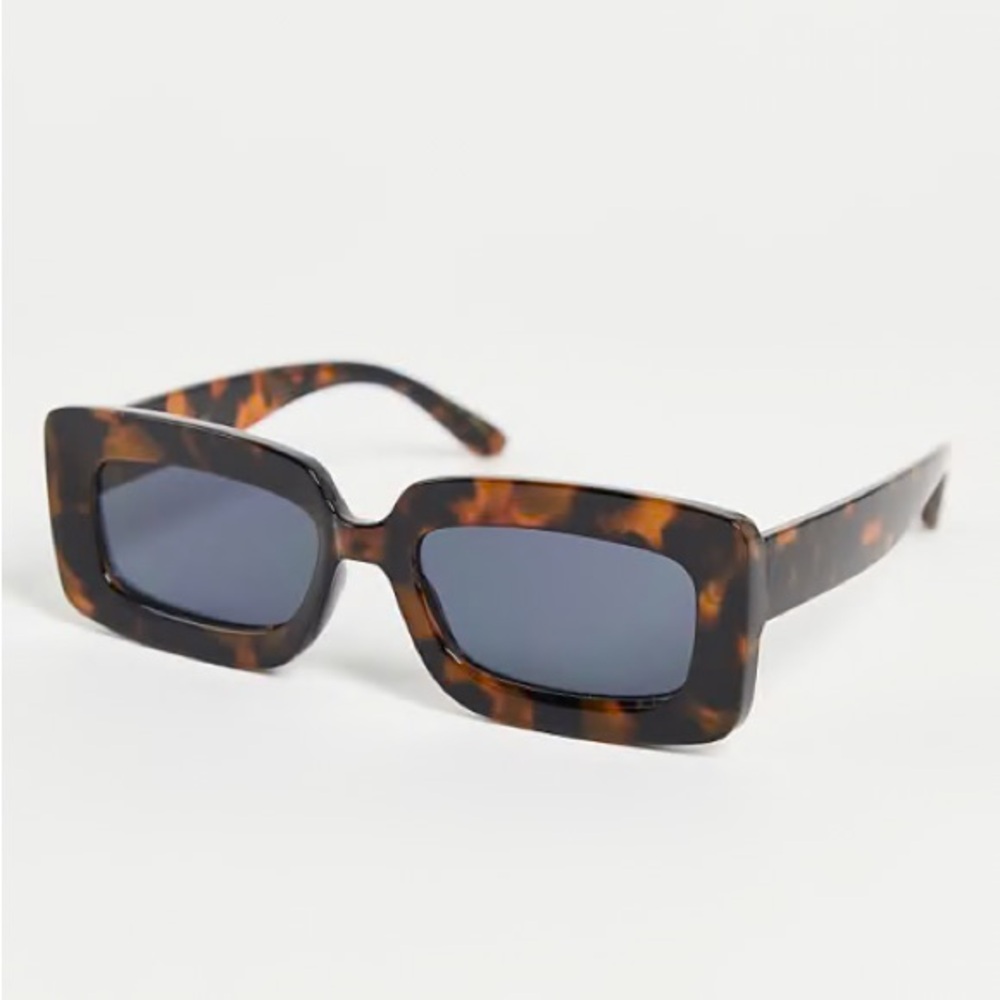 Mango Rectangular Tortoiseshell Sunglasses - image 1